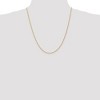 Black Bow Jewelry 1.3mm, 14k Yellow Gold, Diamond Cut Rope Chain Necklace - 2 of 4