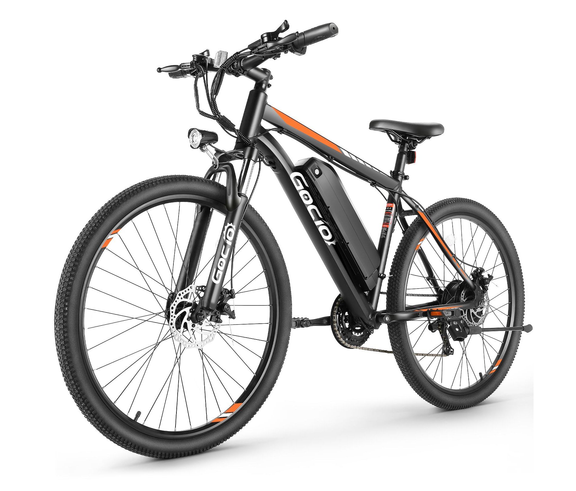 GOCIO 26" Electric Bike, LCD 19.8MPH Electric Mountain Bike,380Wh 36V Battery UL2849, 21-Speed E-Bikes Adult Electric Bicycle