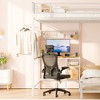 Racxily Bunk Bed, Twin Over Twin Size with Desk, L-Shaped Metal Bunk Bed Storage Shelves and Drawers Loft Beds with Guardrail and Ladder for Teen - 4 of 4