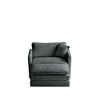 GDFStudio Alcott 41" W Chenille Upholstered Single Sofa with Waist Pillow - 2 of 4