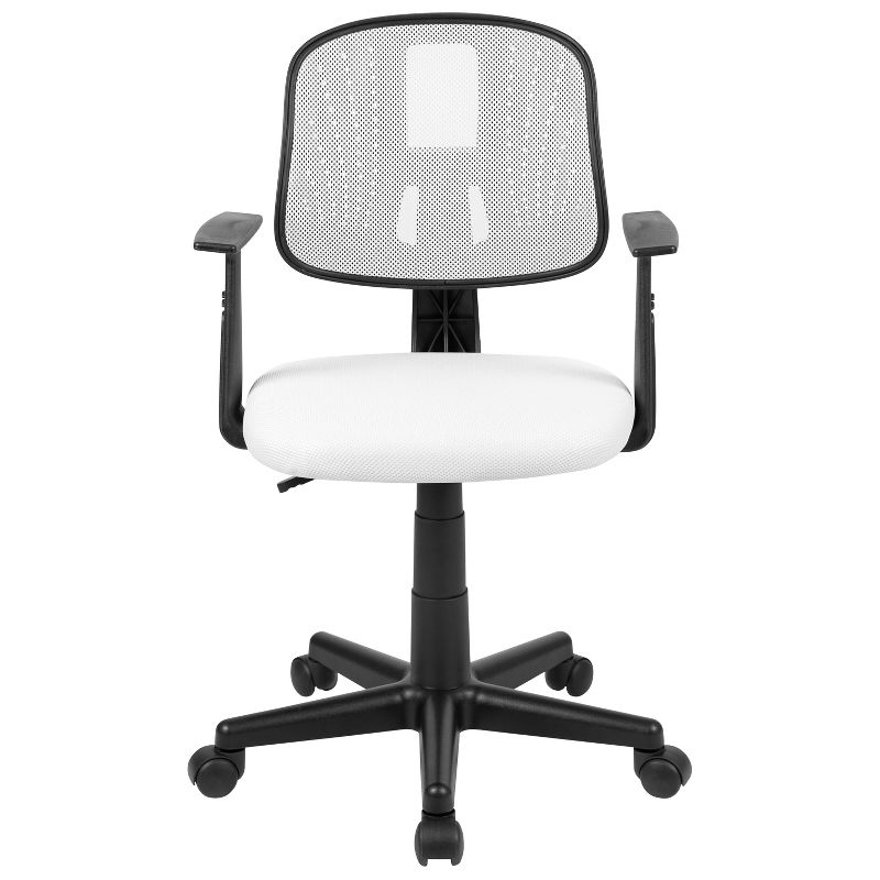Emma and Oliver Pivot Back Mesh Swivel Task Office Chair with Arms, 3 of 13