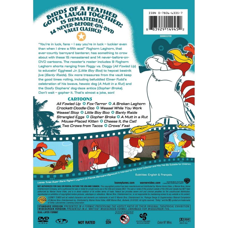 Looney Tunes Super Stars: Foghorn Leghorn &#38; Friends (DVD)(2010), 3 of 4