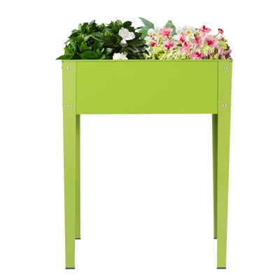Tangkula Outdoor Elevated Garden Plant Stand Raised Garden Bed with Legs for Indoor and Outdoor Use 25" x13" x 31.5"
