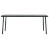 vidaXL Outdoor Table Dark Grey E-coated Steel Large Tough Dining Table - 2 of 4