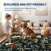 Area Rug, Washable Foldable TPR Backing Printed Carpet, Imitation Pastoral-Jungle Tiger Leopard Low Pile Stain Resistant Rug - 2 of 4
