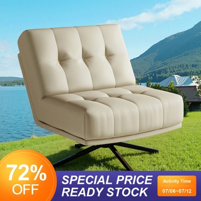 Luck Live 27.55 inch spacious and comfortable rotating lounge chair for the living room
