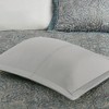 5 Piece Jacquard Bedspread Set with Throw Pillows Teal King - 4 of 4