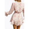 Women's FLORAL-PRINT CHIFFON FLOUNCE ROMPER - L Michele - 2 of 2