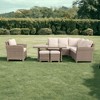Courtyard Casual Capri 7 pc Sectional with Chow Dining and Club Chair - 2 of 4