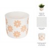 Planter and Flower Pot for Home Decor - Modern Planters with Sweet Floral Print for Living Room, Garden, or Patio Decor - 4 of 4