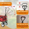 FDW Folding Wagon Heavy-Duty Folding Utility Cart Garden Cart 330 lbs Capacity - 3 of 4