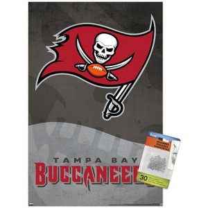Trends International NFL Tampa Bay Buccaneers - Logo 20 Unframed Wall Poster Prints - 1 of 4