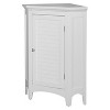 Slone Corner 1 Door Shuttered Floor Cabinet - Elegant Home Fashions - 2 of 4