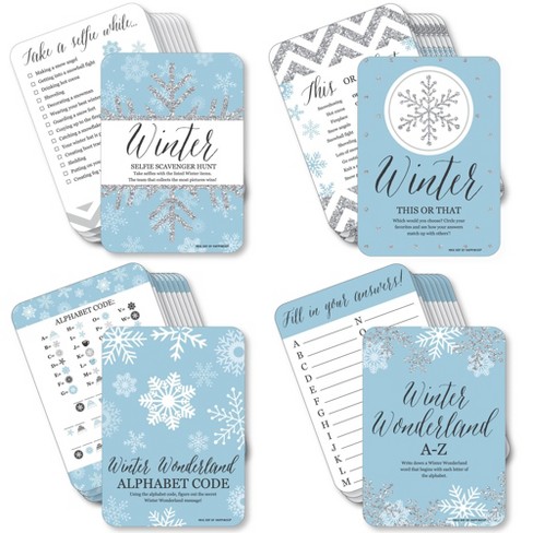 Big Dot Of Happiness Winter Wonderland - Snowflake Holiday Party And Winter  Wedding Supplies - Banner Decoration Kit - Fundle Bundle : Target