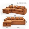 TiramisuBest LY-003 Beige White Deep Seat Compression Sofa 3 Seater with Beige for sofa - 3 of 4