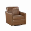CAVINAS Chenille Swivel Accent Chair with Curved Backrest and Back Pillow,Modern Upholstered Living Room Chairs,Reading Chairs for Living Room - 2 of 4