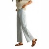 Women's Floral Stitch Pattern Denim Pants - MIOU MUSE - 2 of 4