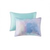Sapphtopaz Washable Watercolor Tie Dye Comforter Set with Fur Decorative Pillow, Twin Sheet Set, Quilts Twin Size - 4 of 4