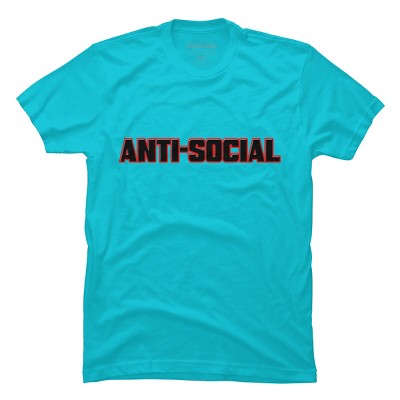 Men's Design By Humans ANTI-SOCIAL BEHAVIOR By Abstractofficial T-Shirt