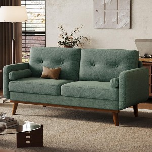 65" Loveseat Sofa, Mid Century Modern Couch Comfy Love Seat Couches for Living Room - 1 of 4