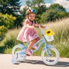 Costway 18'' Kids Bike Toddler Bicycle with Training Wheel Kickstand for 4-8 Years Old Purple/Pink/Turquoise/Blue/Beige/Green - 2 of 4