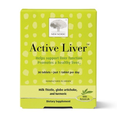 New Nordic Active Liver Detox Vegan Vitamin Tablets with Milk Thistle - 30ct