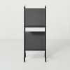 Two-Tier Metal Vinyl Record Storage Rack Black - Hearth & Hand™ with Magnolia: Album Organizer, Magazine Holder - 3 of 4