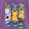 Girl's Pokemon Mewtwo, Pikachu, and Psyduck Skateboard Decks T-Shirt - 2 of 4