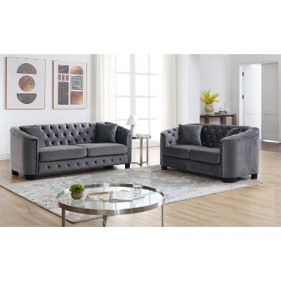 TiramisuBest 3-seater + 2-seater Combination sofa,Grey