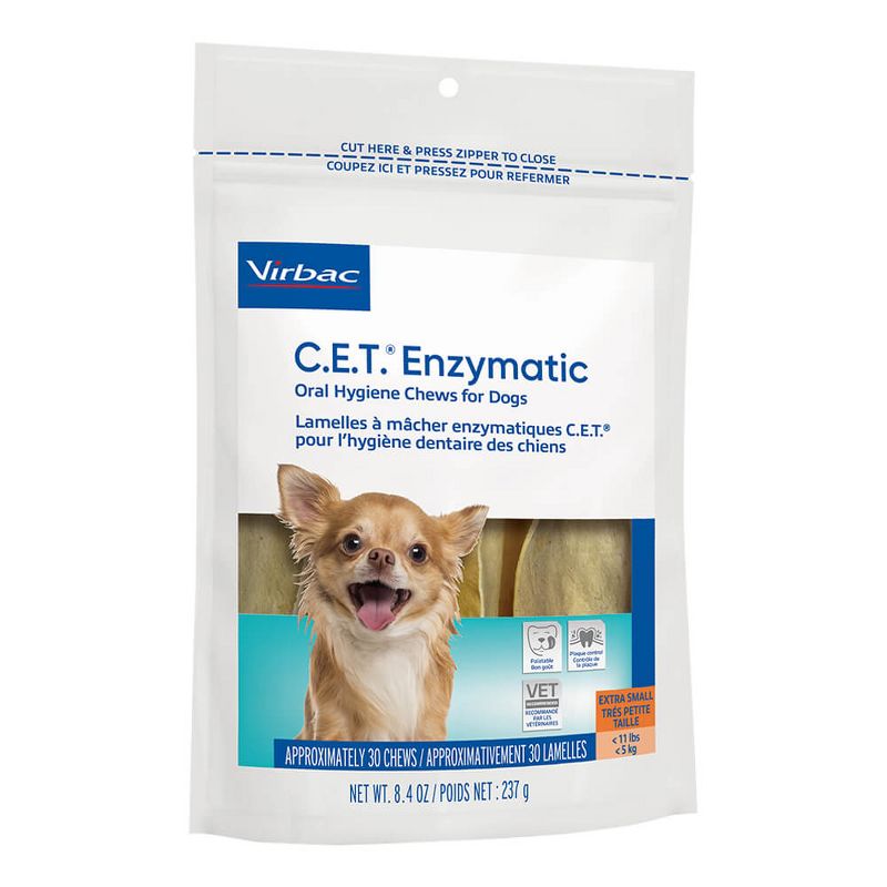 Virbac C.E.T. Enzymatic Oral Chews for Dogs Under 11 lbs 30 Ct, 2 of 4