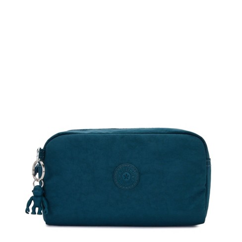 Kipling Pouch Gleam Cosmic Emerald in Blue