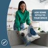 Americanflat Abstract Throw Pillow with Premium Polyester - Blue and White - 4 of 4