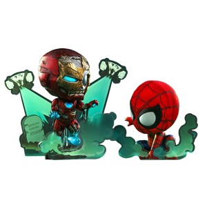 Hot Toys Marvel Spider-Man Far From Home Cosbaby (S) Set | Iron Man Illusion & Spider-Man - 1 of 4