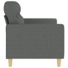vidaXL 2-Seater Sofa Dark Grey Fabric (100% Polyester), Metal, textilene - 3 of 4