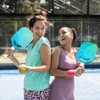 VEVOR Pickleball Paddle with Aero Throat, T700 Carbon Fiber Surface & Honeycomb Core, Professional Pickleball Paddle, Blue&Green - 2 of 4
