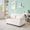 SKRAN 52 "velvet sofa, 3 in 1 convertible sleeper,pull-out bed with back, pillow, pockets for living room furniture - 4 of 4