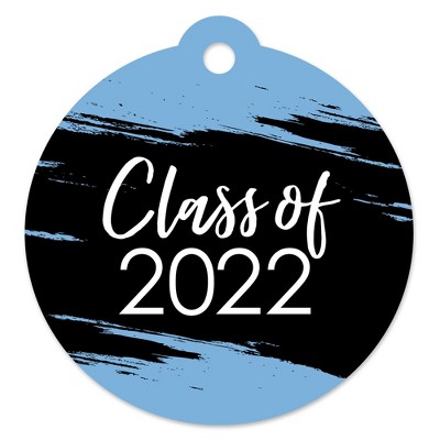 Big Dot of Happiness Light Blue Grad - Best is Yet to Come - Light Blue 2022 Graduation Party Favor Gift Tags (Set of 20)