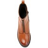 Journee Signature Womens Genuine Leather Norrah Round Toe Stacked Combat Booties - 4 of 4
