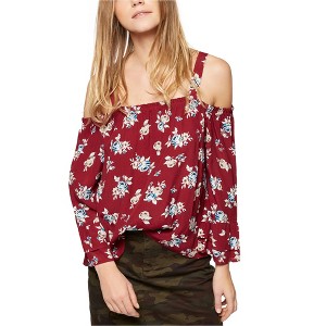 Sanctuary Clothing Womens Cassie Floral Knit Blouse - 1 of 1