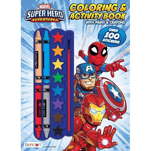 Download Marvel Superhero Color Paint Book Target