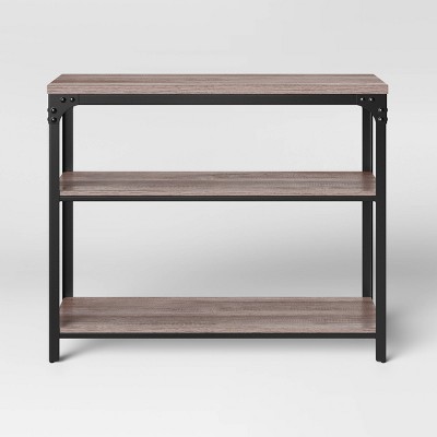 Jackman Industrial Wood 2 Shelf Console Brown - Threshold™