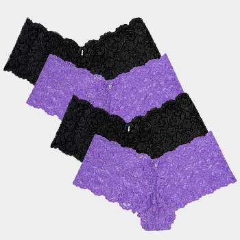 Smart And Sexy Women's Mesh G String Thong Panty 6 Pack Black Hue/bark M :  Target