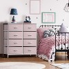 Sorbus 8 Drawers Dresser- Storage Unit with Steel Frame, Wood Top, Fabric Bins - for Bedroom, Closet, Office and more - 2 of 4