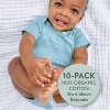 Honest Baby 10-Pack Organic Cotton Short Sleeve Bodysuits - 2 of 4
