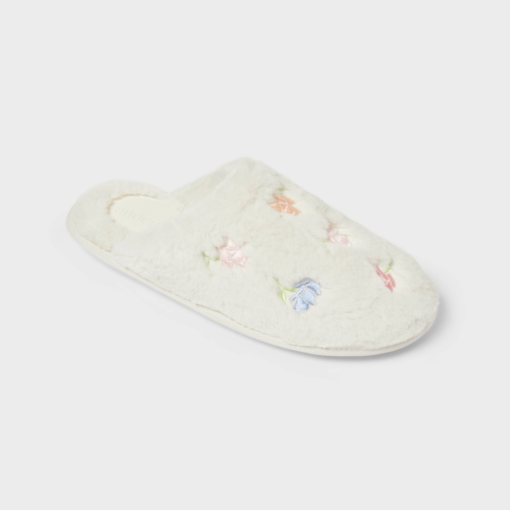 Women's Emily Scuff Slippers - Ivory S