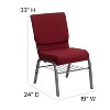 Emma and Oliver 18.5"W Church/Reception Guest Chair with Book Rack - 4 of 4