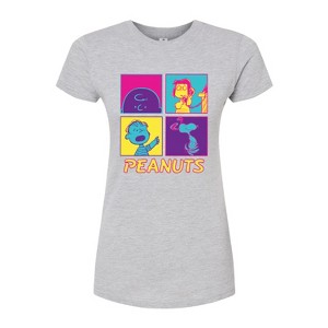 Women's - Peanuts - Pop Grid Fitted Graphic T-Shirt - 1 of 3
