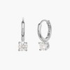 Bearfruit Jewelry Sterling Silver 18k Gold Plated Anastasia Huggies - 2 of 4