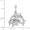 Black Bow Jewelry 14k White Gold Dolphin Pod Pendant - 4 of 4