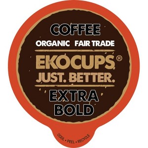EkoCups Extra Bold Organic Coffee Pods - 1 of 4